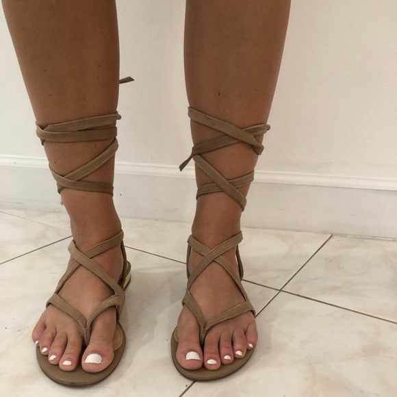 Sam Edelman , DAVINA suede lace up sandals - Picture 12 of 15